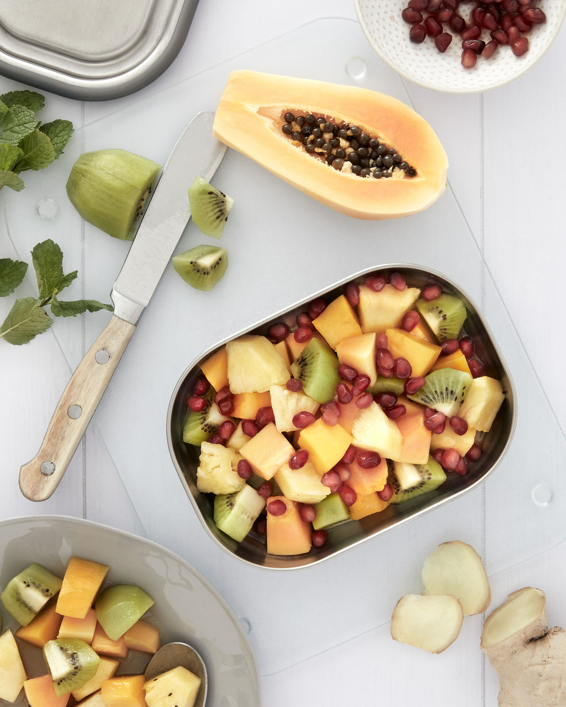 Black Blum Stainless Steel Lunch Box Small, Olive