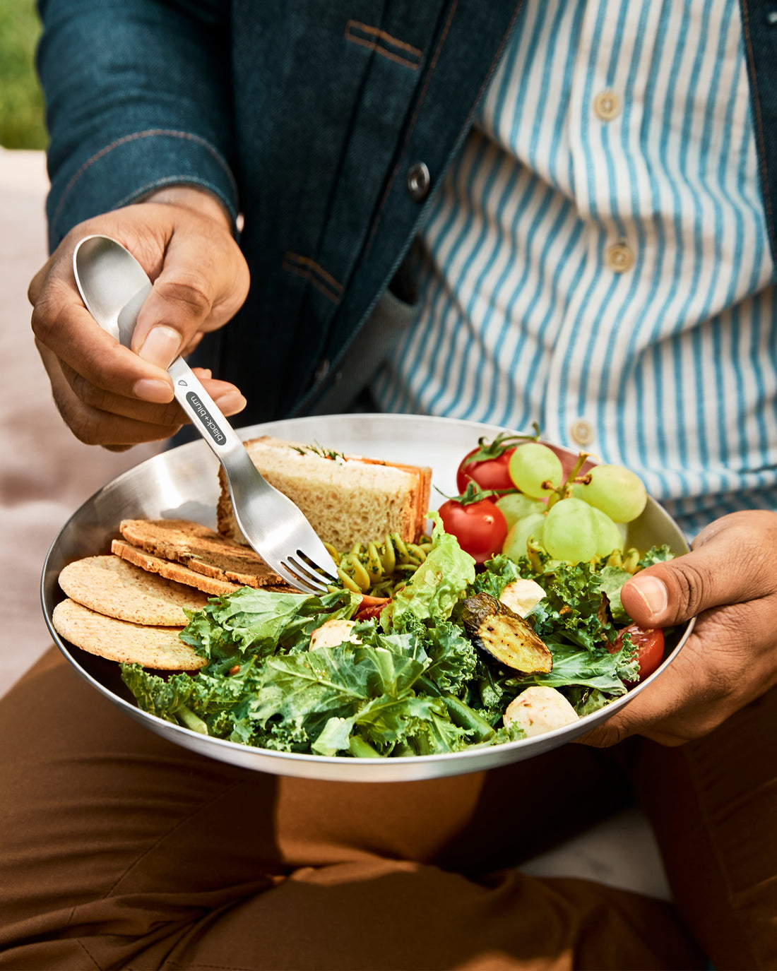 Black+Blum Stainless Steel Plate Set, Pack of 4, 25.6cm