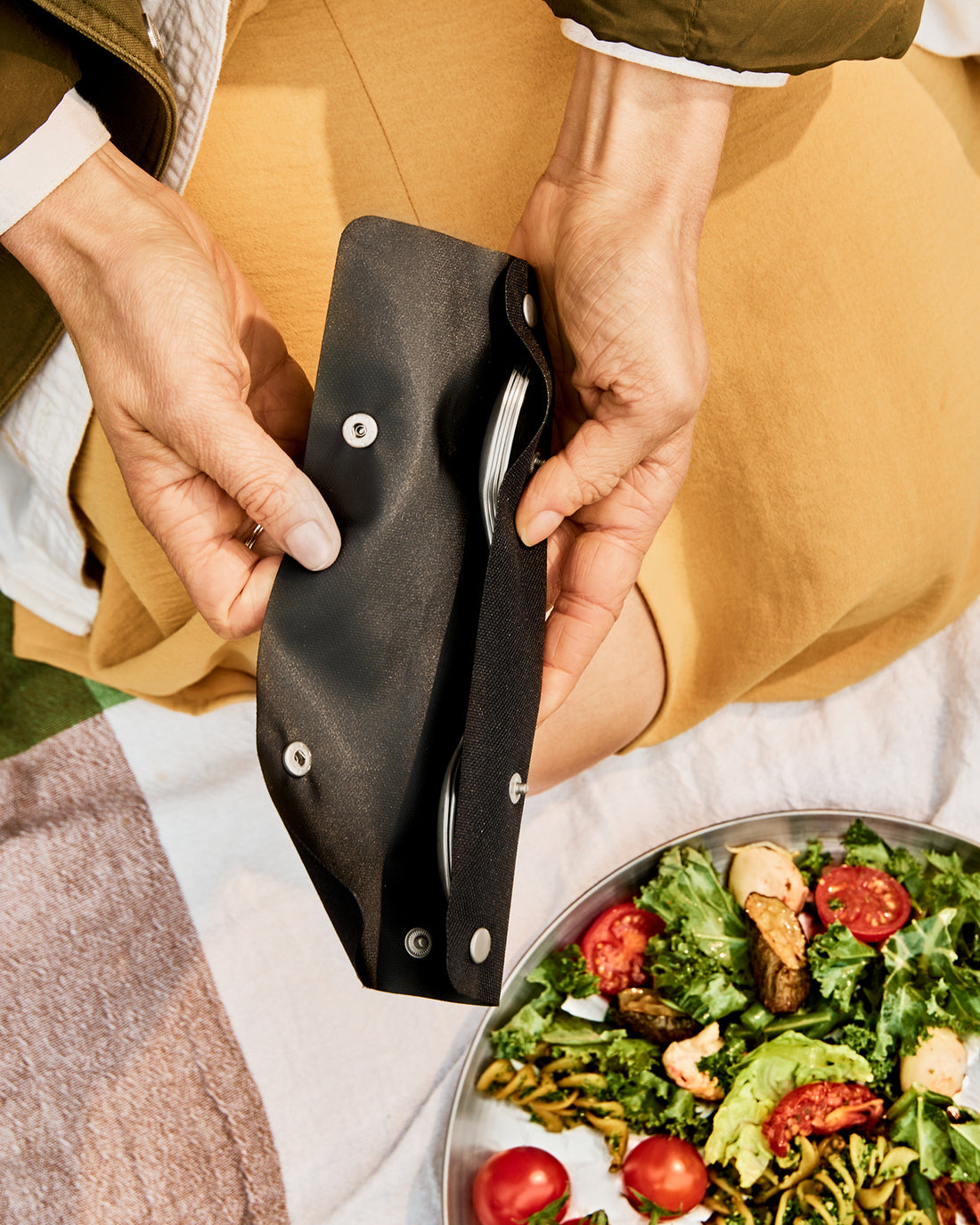 Black+Blum Stainless Steel Spork Set with Case, Pack of 4