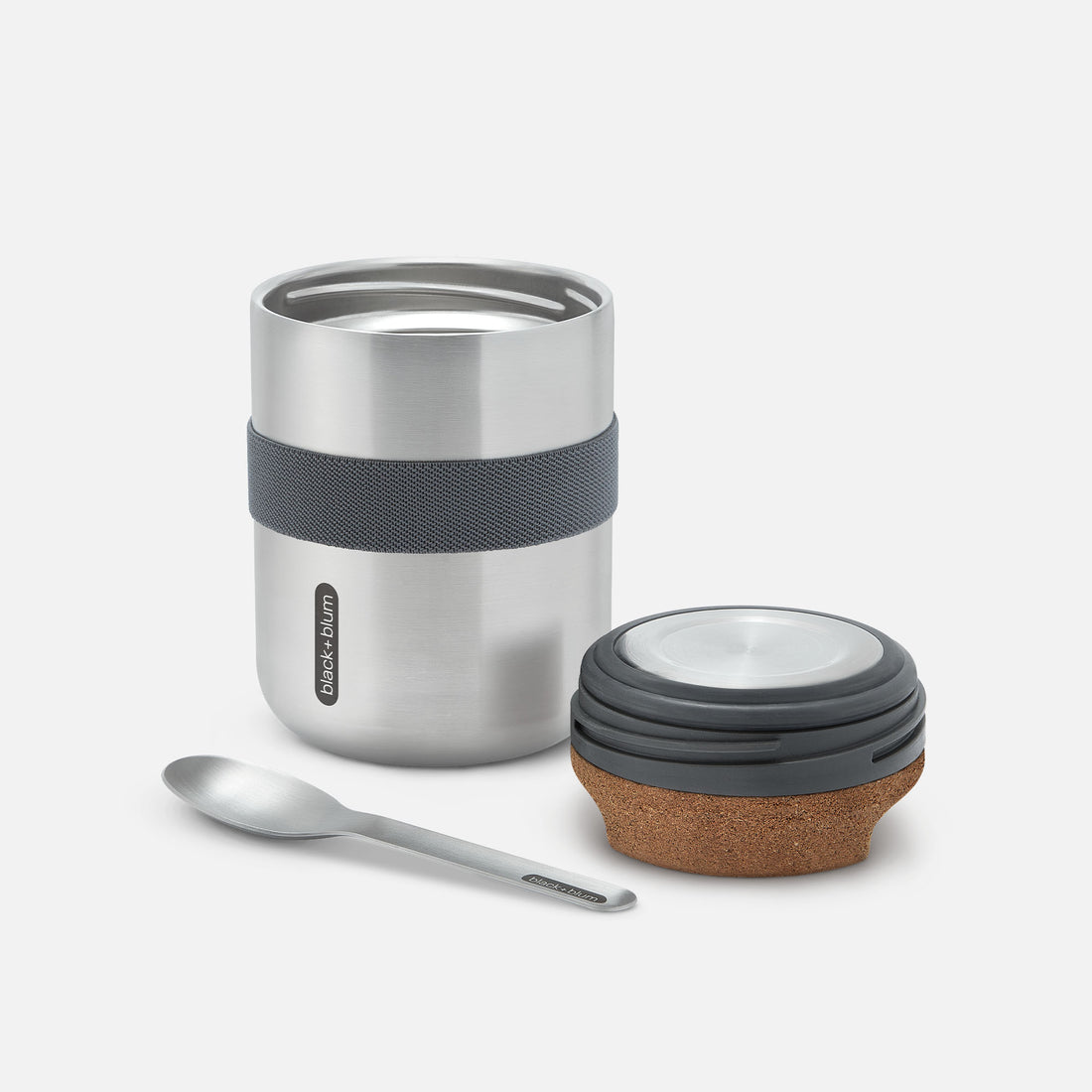 Black+Blum Vacuum Insulated Stainless Steel Thermo Pot, Black, 550ml