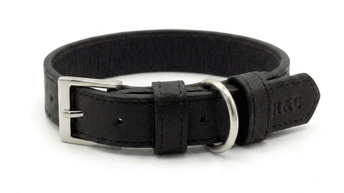 Ralph & Co Black Leather Dog Collar