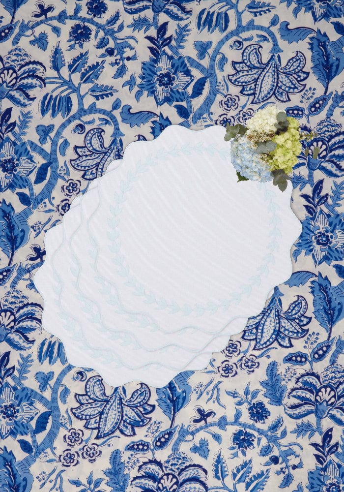 Casa by Josephine Jenno Blue Garland Placemats - Set of 4