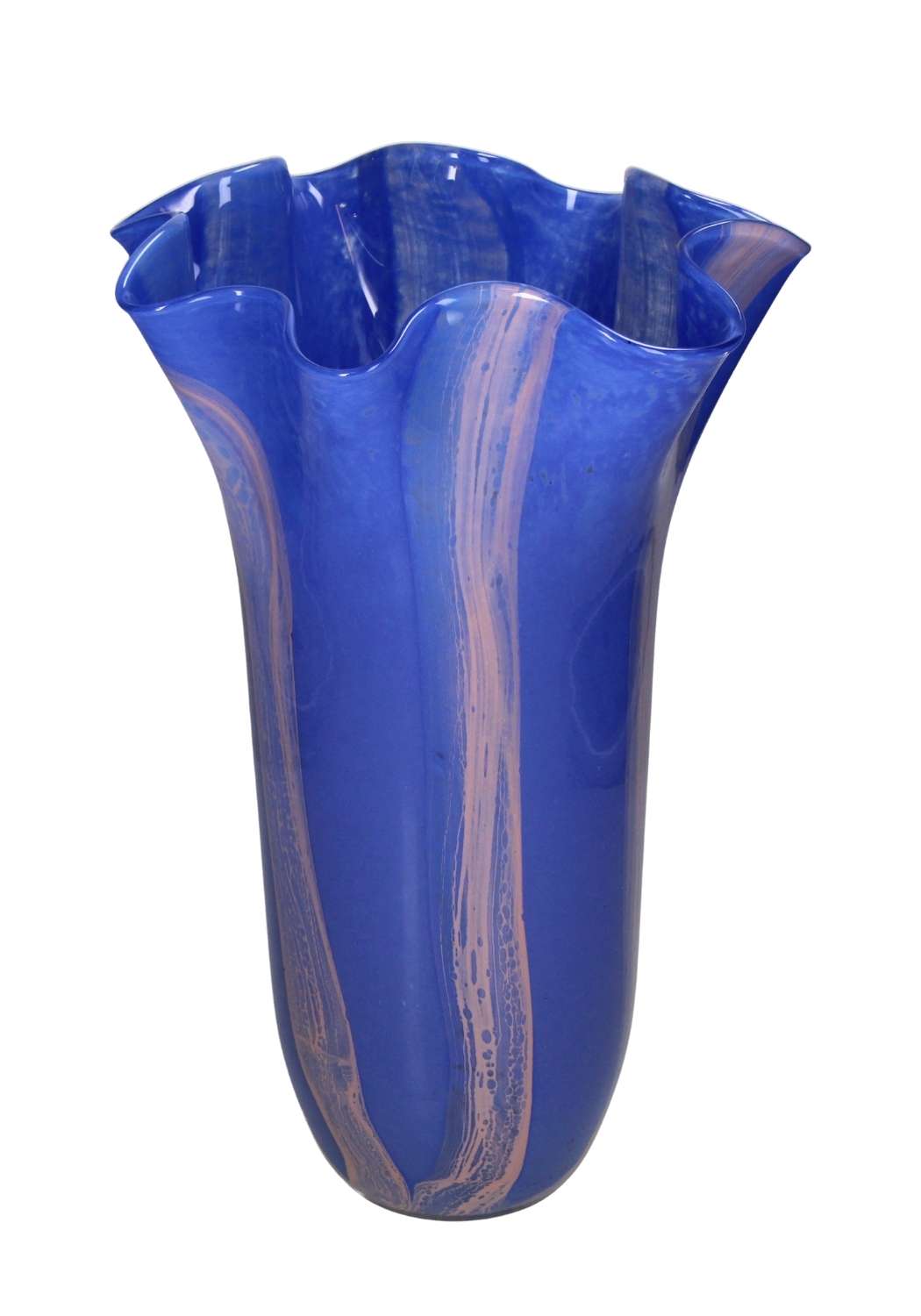Casa by Josephine Jenno Blue Twist Glass Vase