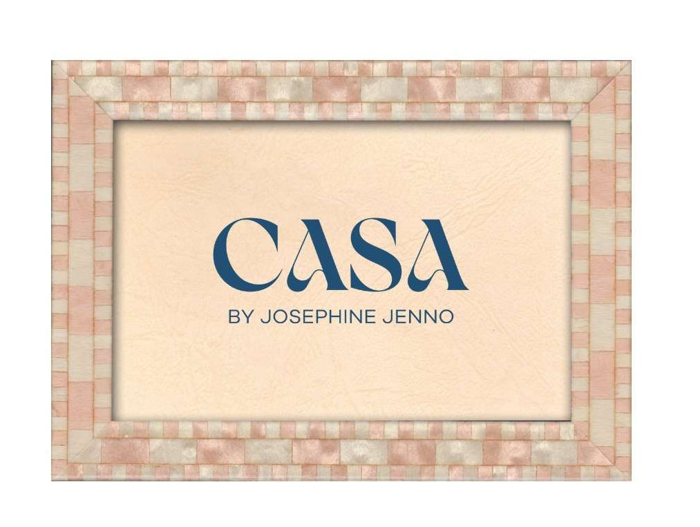 Casa by Josephine Jenno Blush Pink Mosaic Wooden Photo Frame 7x5