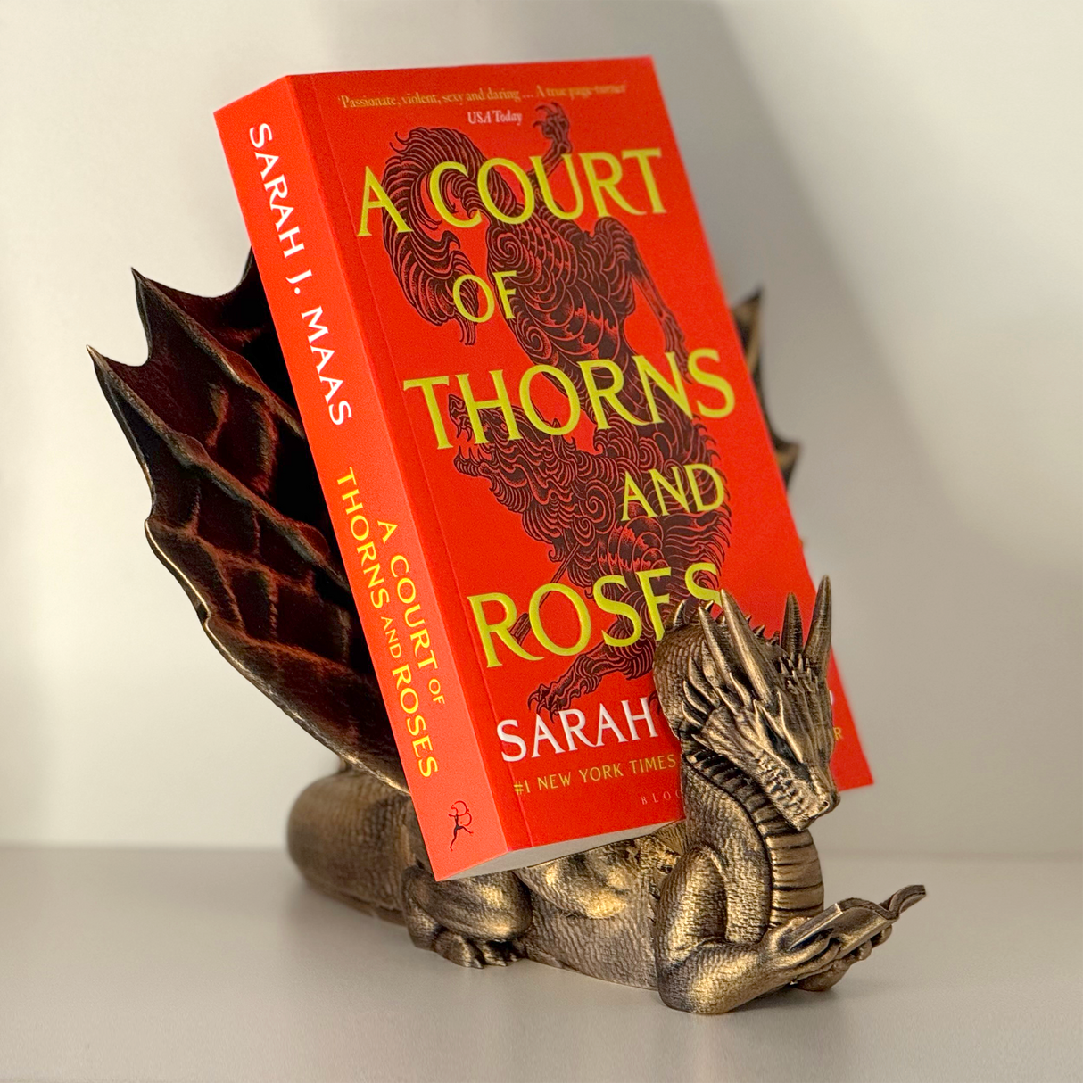 Filamora Studios Book Wyrm Dragon Book Holder