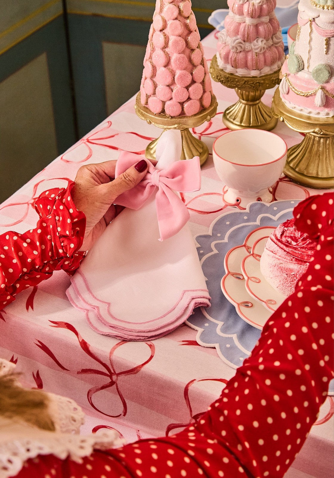 Blush Dreams Velvet Bow Collection by Casa by Josephine Jenno