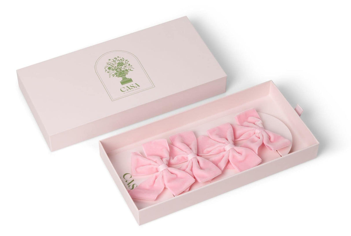 Blush Dreams Velvet Bow Collection by Casa by Josephine Jenno