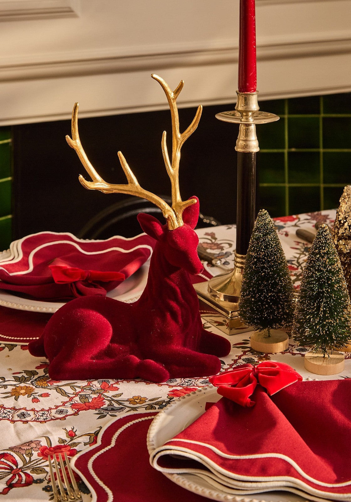 Casa by Josephine Jenno Red Romance Velvet Bow