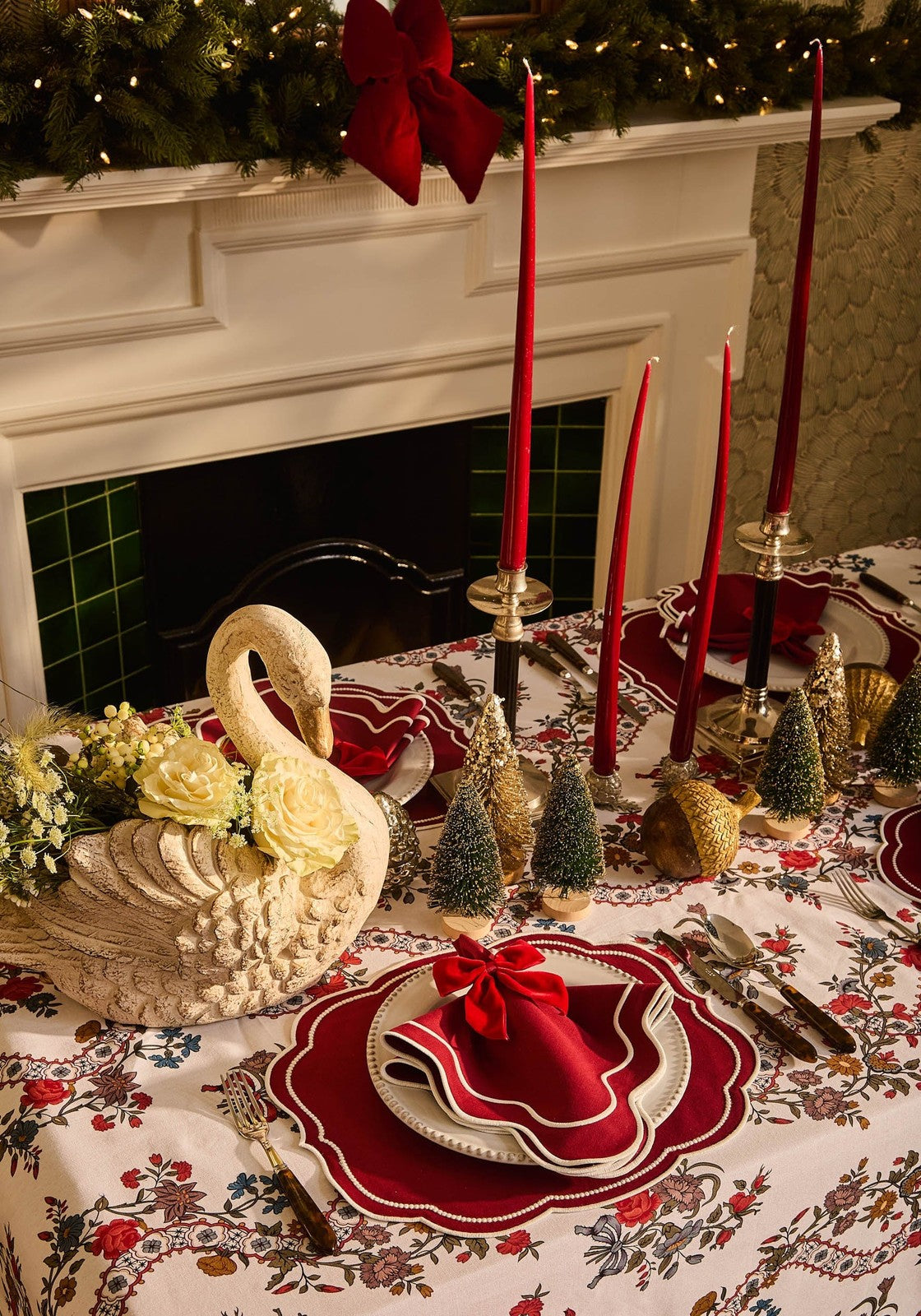 Casa by Josephine Jenno Red Romance Velvet Bow