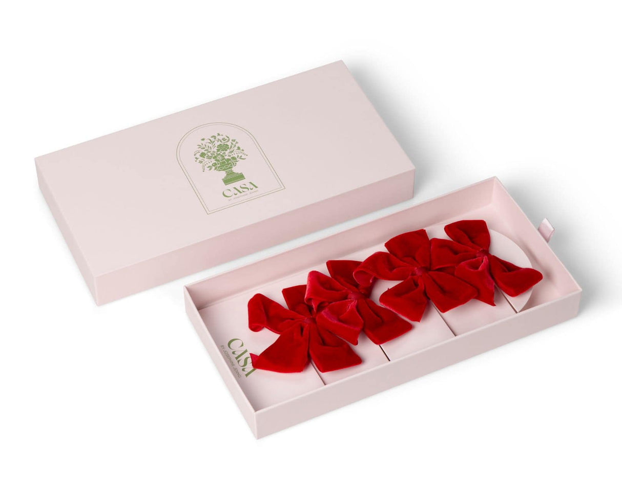 Casa by Josephine Jenno Red Romance Velvet Bow