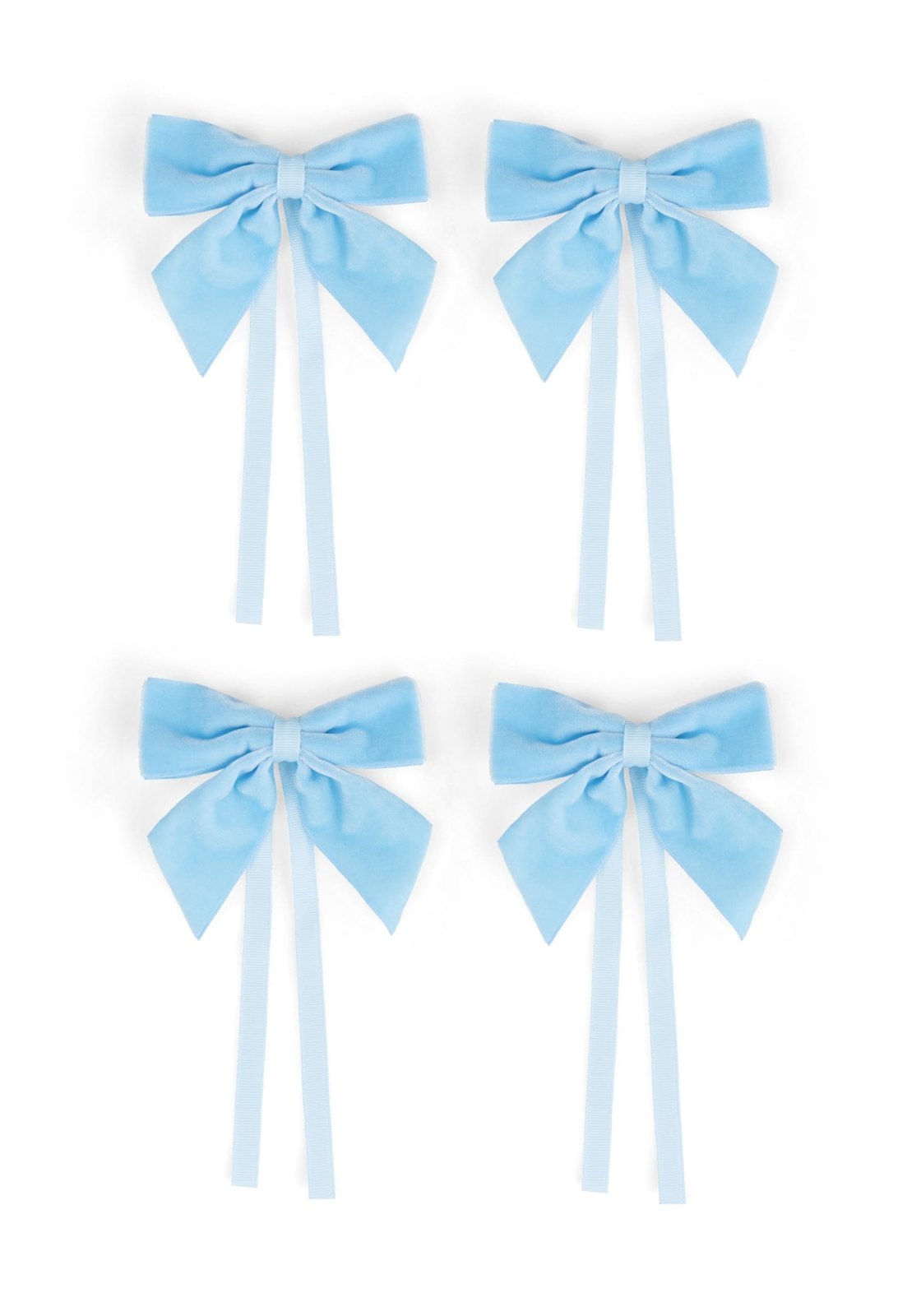 Casa by Josephine Jenno Powder Blue Velvet Bow Collection