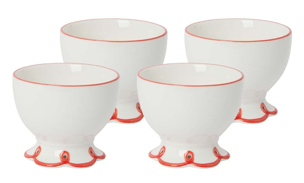 Casa by Josephine Jenno Rosy Red Nibbles Bowl - Set of 4