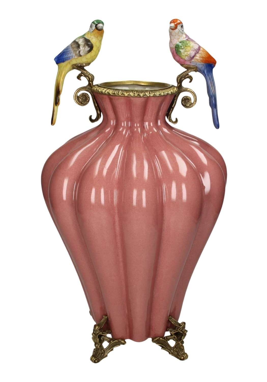 Casa by Josephine Jenno Bridgerton Regency Style Vase with Two Birds Décor