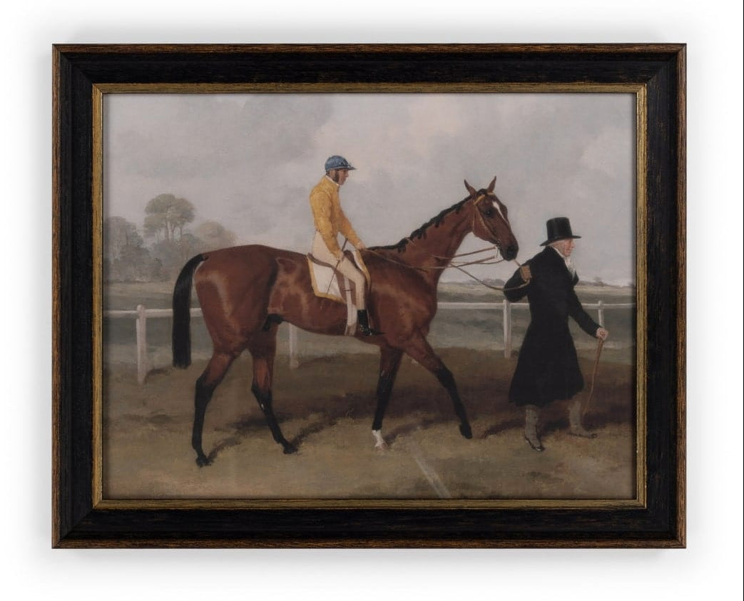 Casa by Josephine Jenno Morning Ride Portrait Vintage Race Track Print