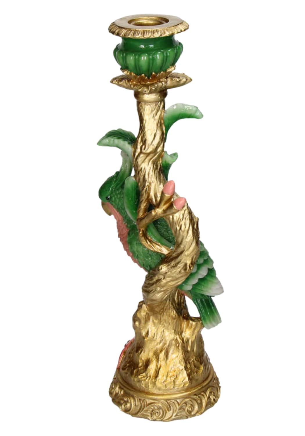 Casa by Josephine Jenno Emerald Parrot Candlestick