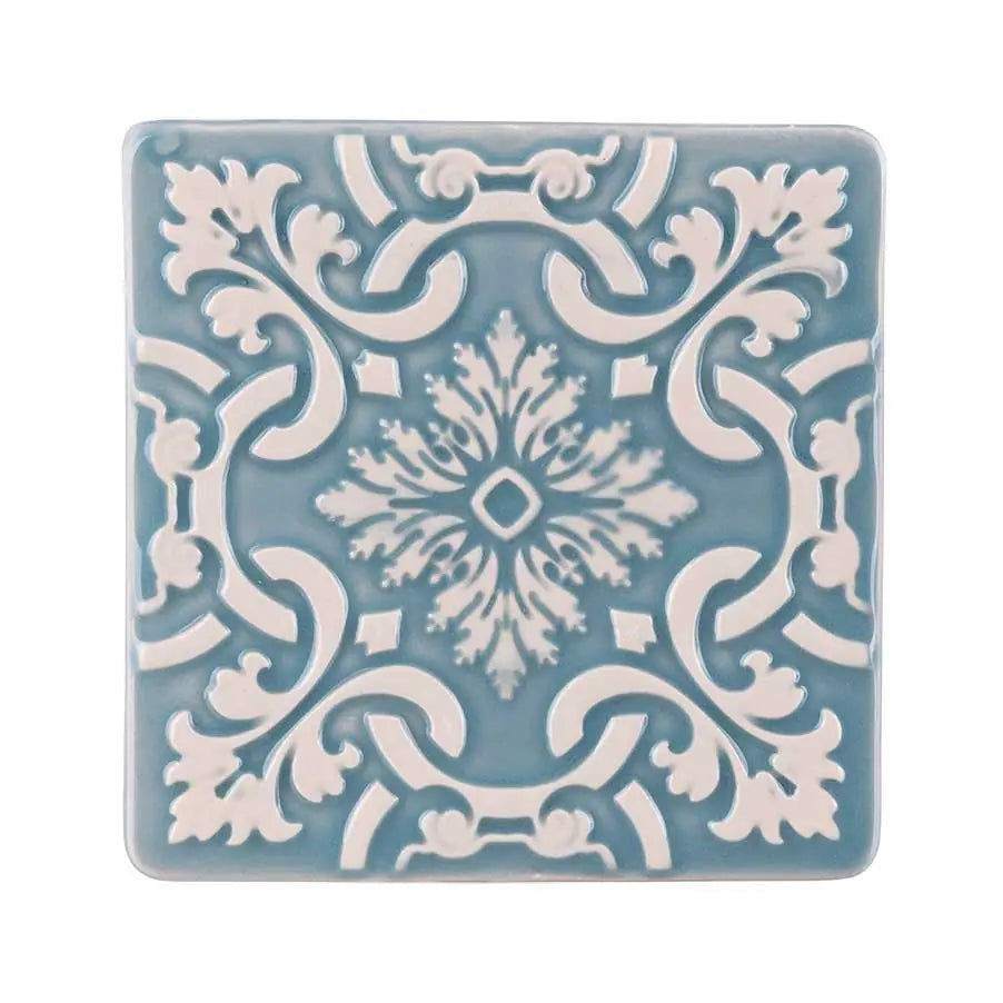 Portuguese Treasures Azulejo Ceramic Coasters Blue - Set of 2