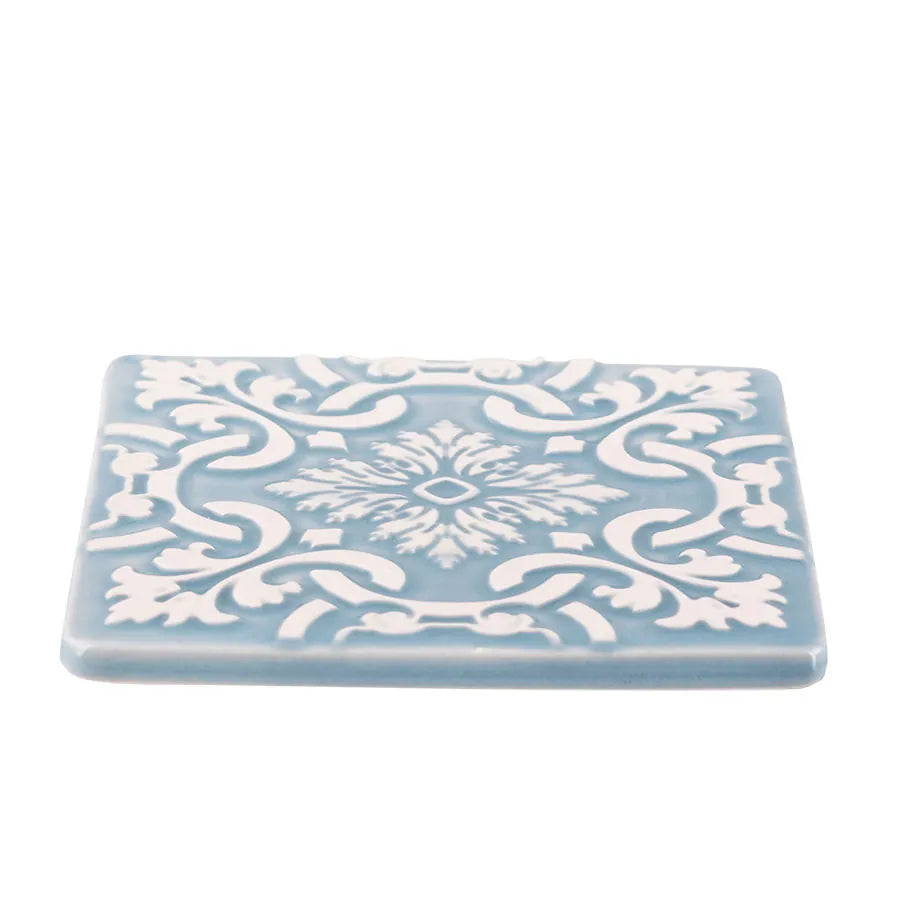 Portuguese Treasures Azulejo Ceramic Coasters Blue - Set of 2