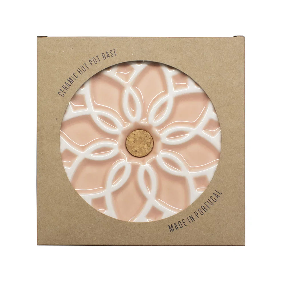 Portuguese Treasures Ceramic Hot Pot Stand Elvira - Pink