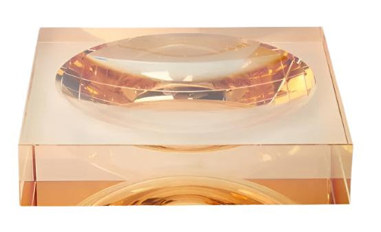 Casa by Josephine Jenno Chelsea Amber Glass Trinket Tray