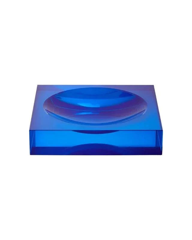 Casa by Josephine Jenno Chelsea Cobalt Glass Trinket Tray - Blue