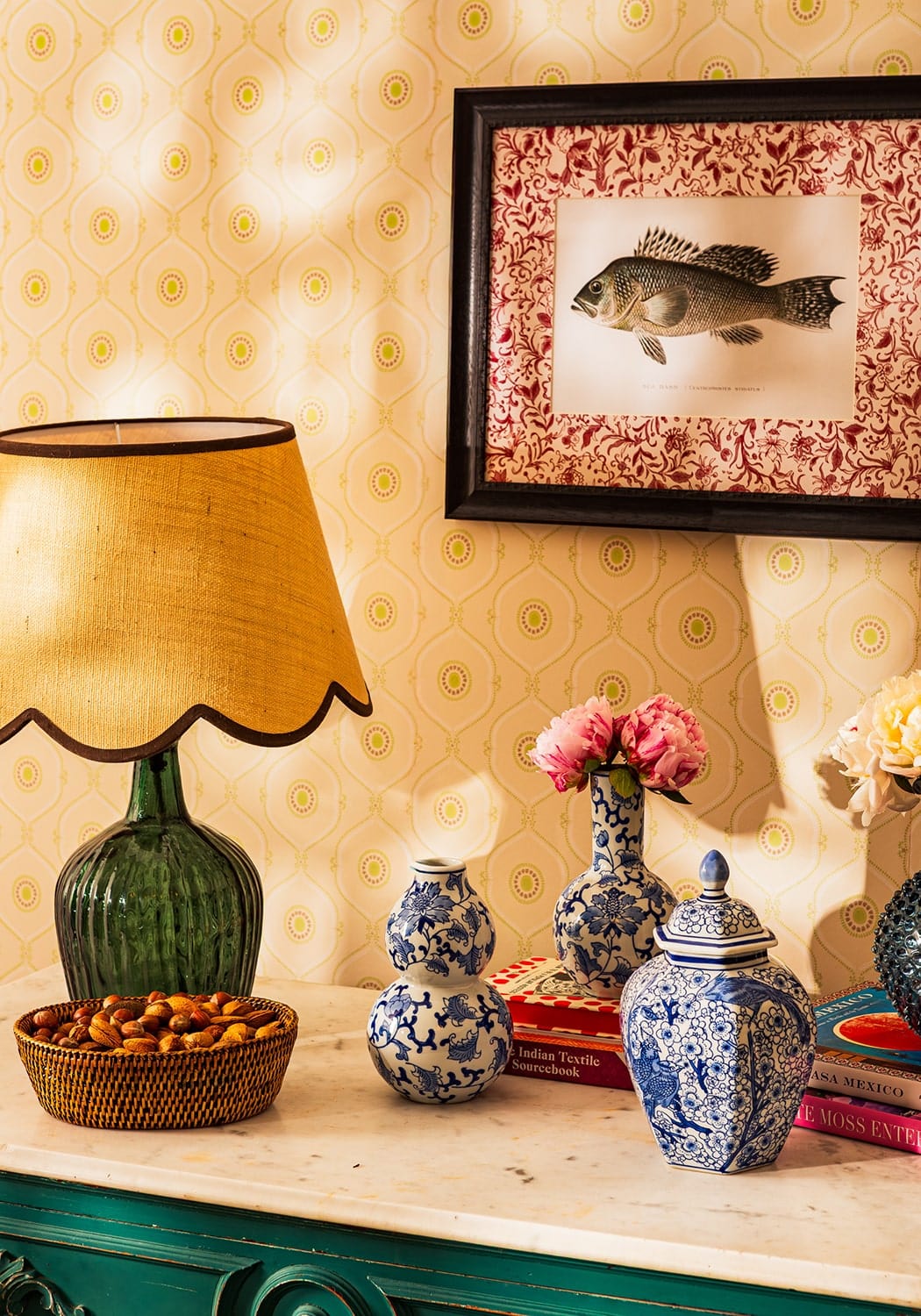 Casa by Josephine Jenno Chocolate Brown Jute Scallop Lampshade