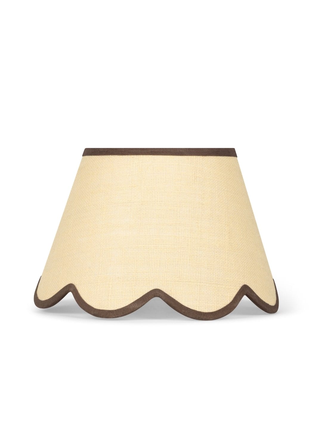 Casa by Josephine Jenno Chocolate Brown Jute Scallop Lampshade