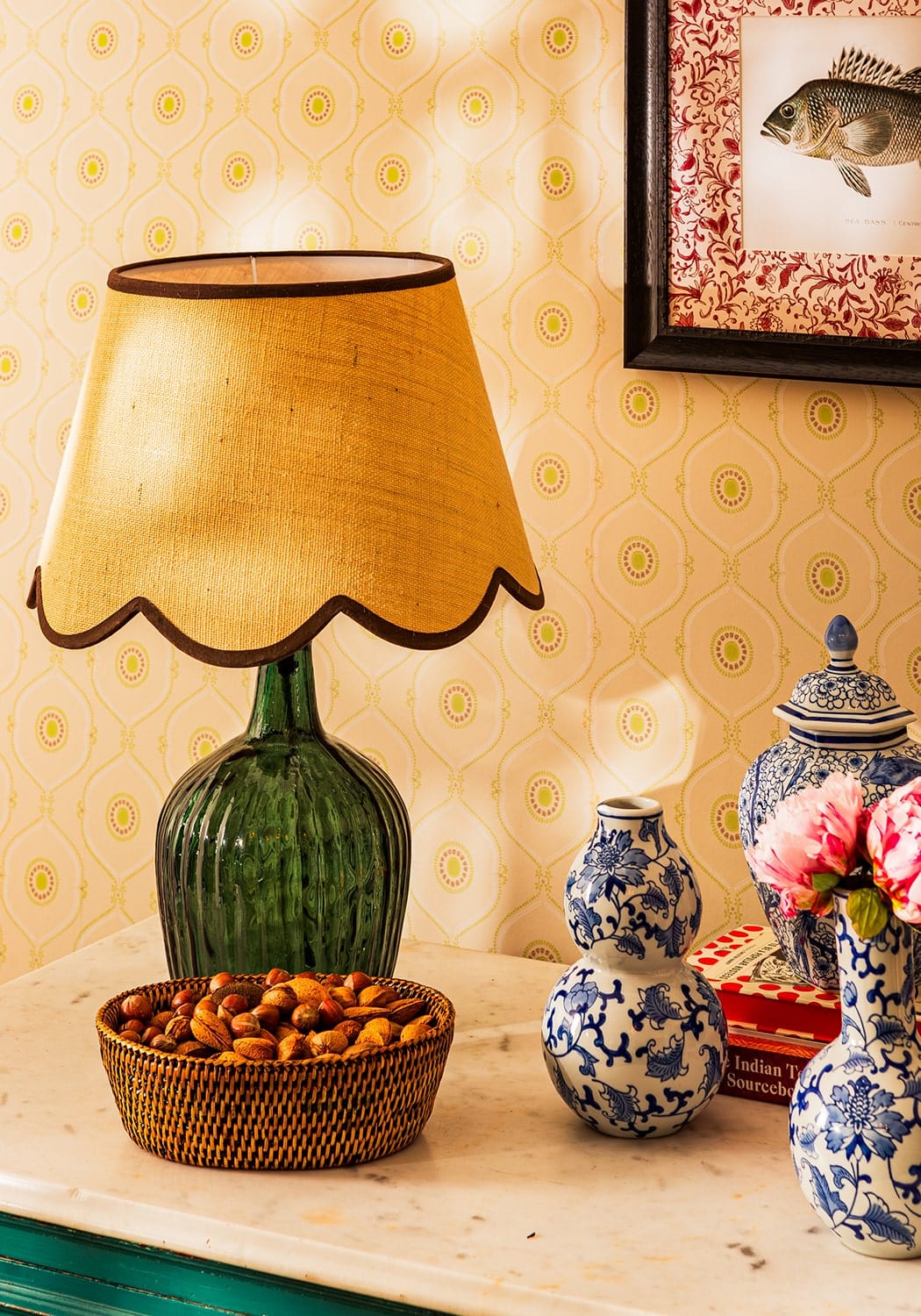 Casa by Josephine Jenno Chocolate Brown Jute Scallop Lampshade