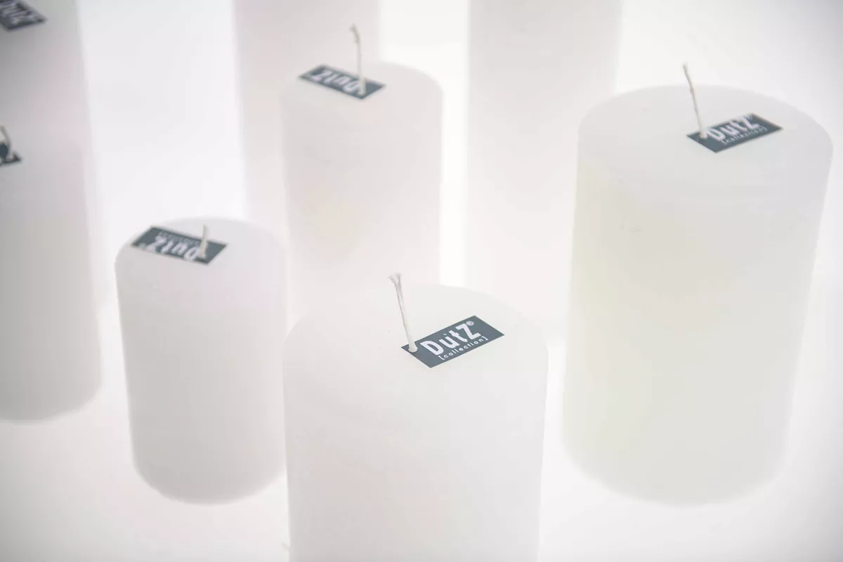 Lowlands Design Luxury Rustic White Candle by Dutz