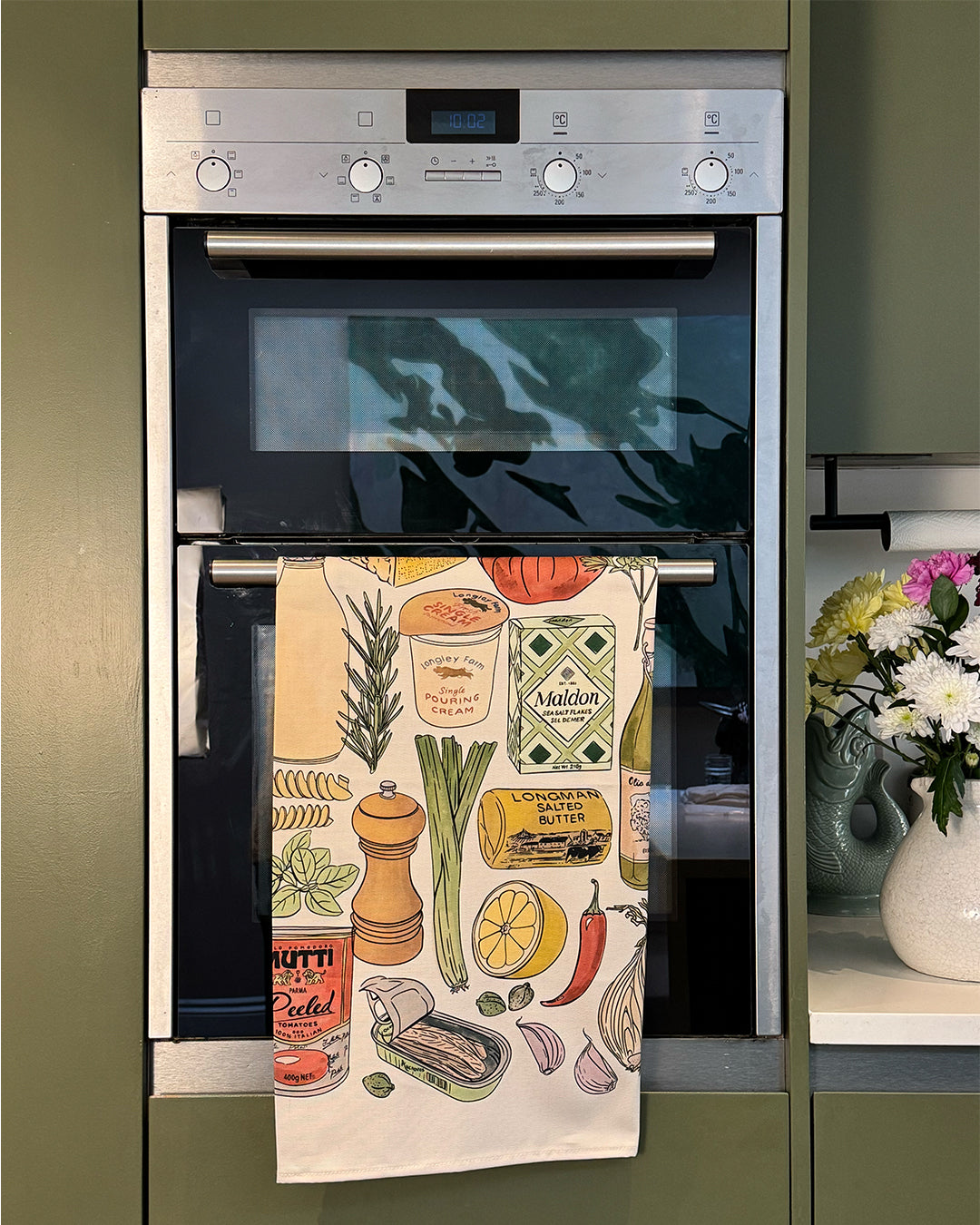 Quite Nice London Cooking Essentials Tea Towel - 50cm x 75cm