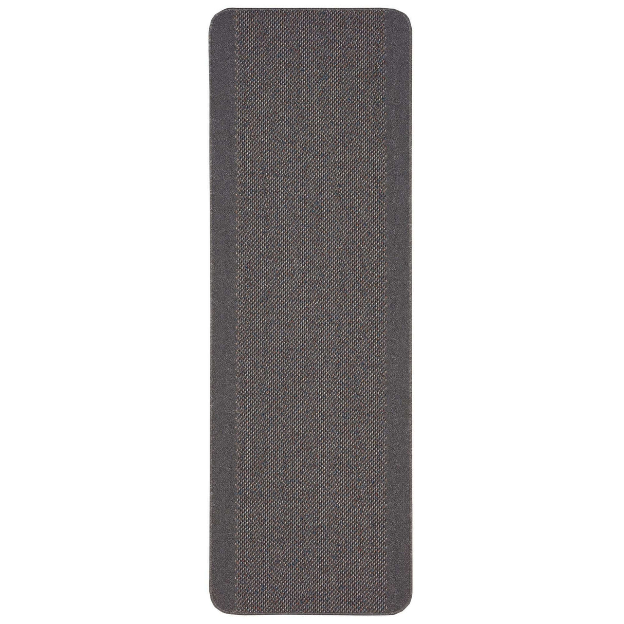 Washable Bordered Dark Grey Rug 110D | The Rugs