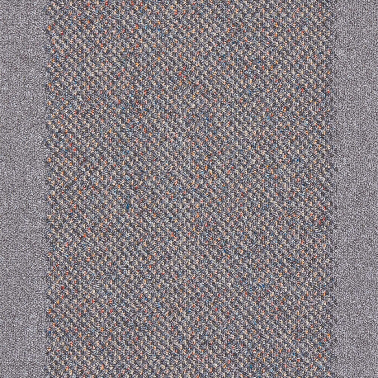 Washable Bordered Silver Grey Rug | 110G