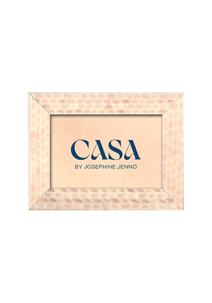 Casa by Josephine Jenno Cream and Beige Patterned Photo Frame 7x5