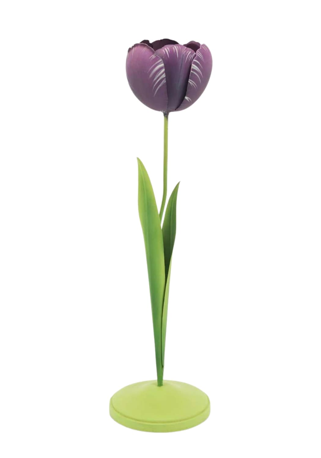 Casa by Josephine Jenno Dahlia Purple Tulip Tole Candleholder