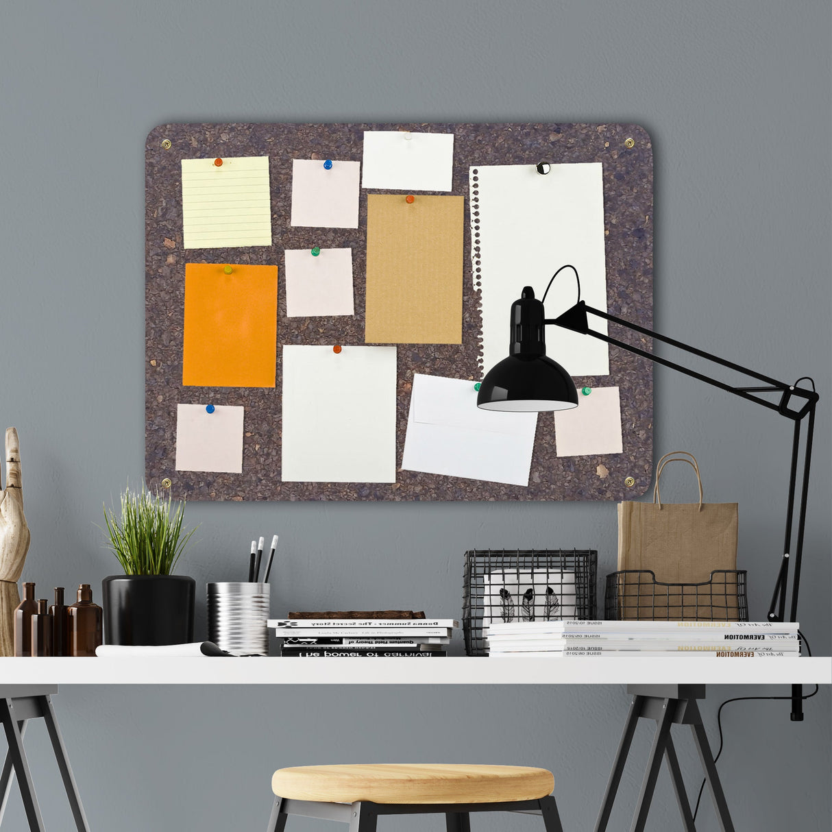 Portuguese Treasures Large Dark Cork Memo Board - 600 x 450mm