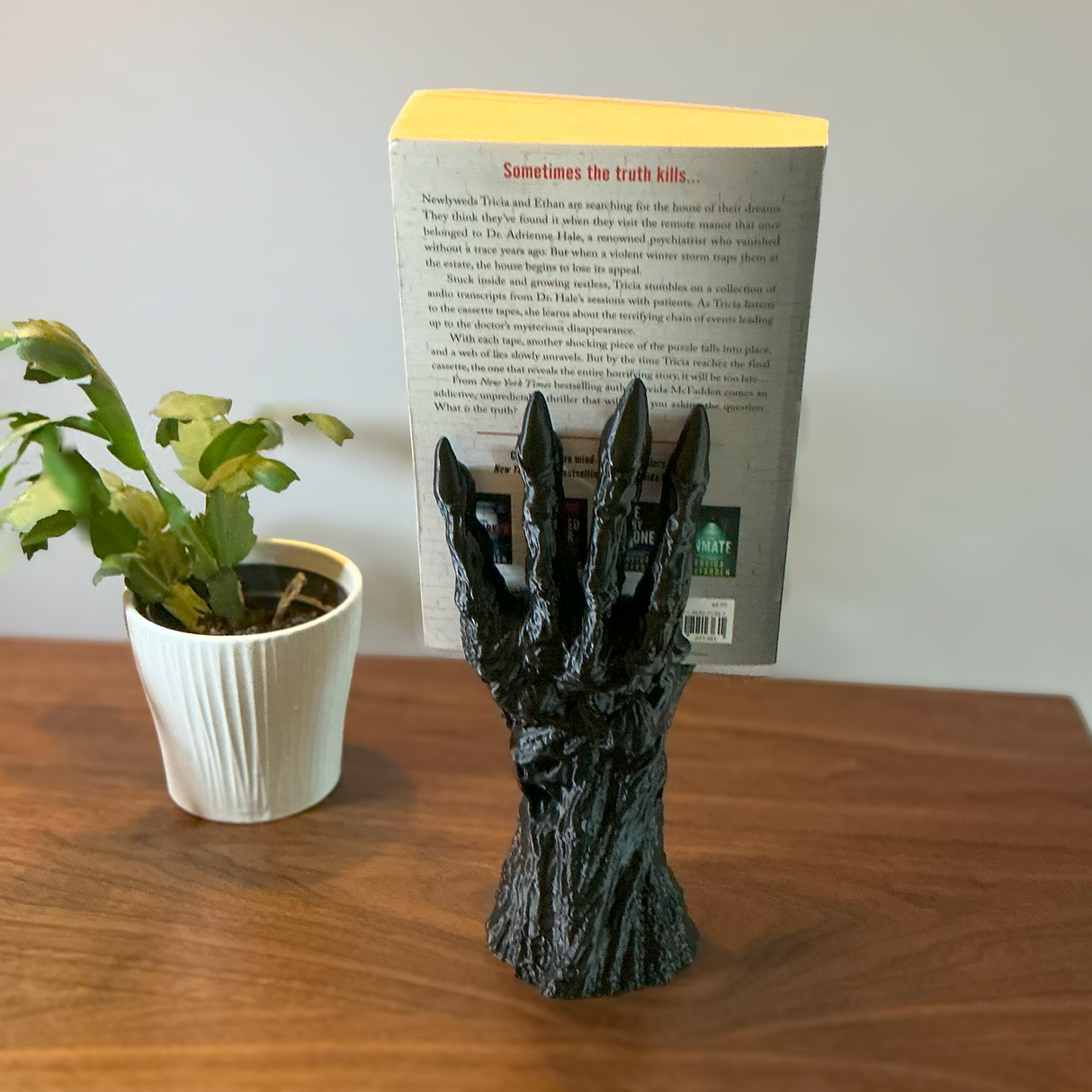 Filamora Studios Death’s Grasp Haunted Book Holder