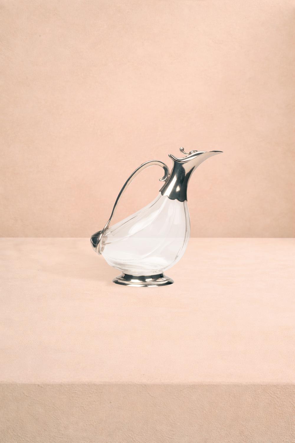 Casa by Josephine Jenno Silver Drake Crystal Decanter