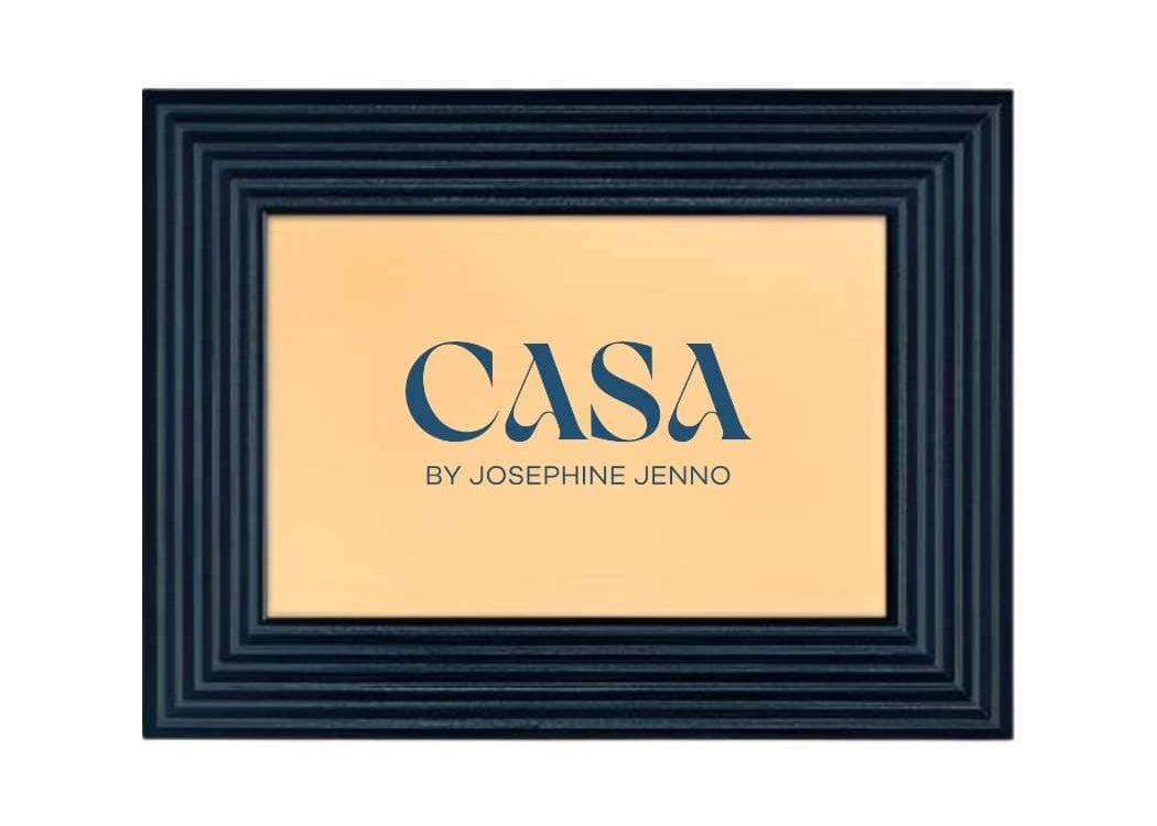 Casa by Josephine Jenno Deep Blue Marquetry Photo Frame 6x4