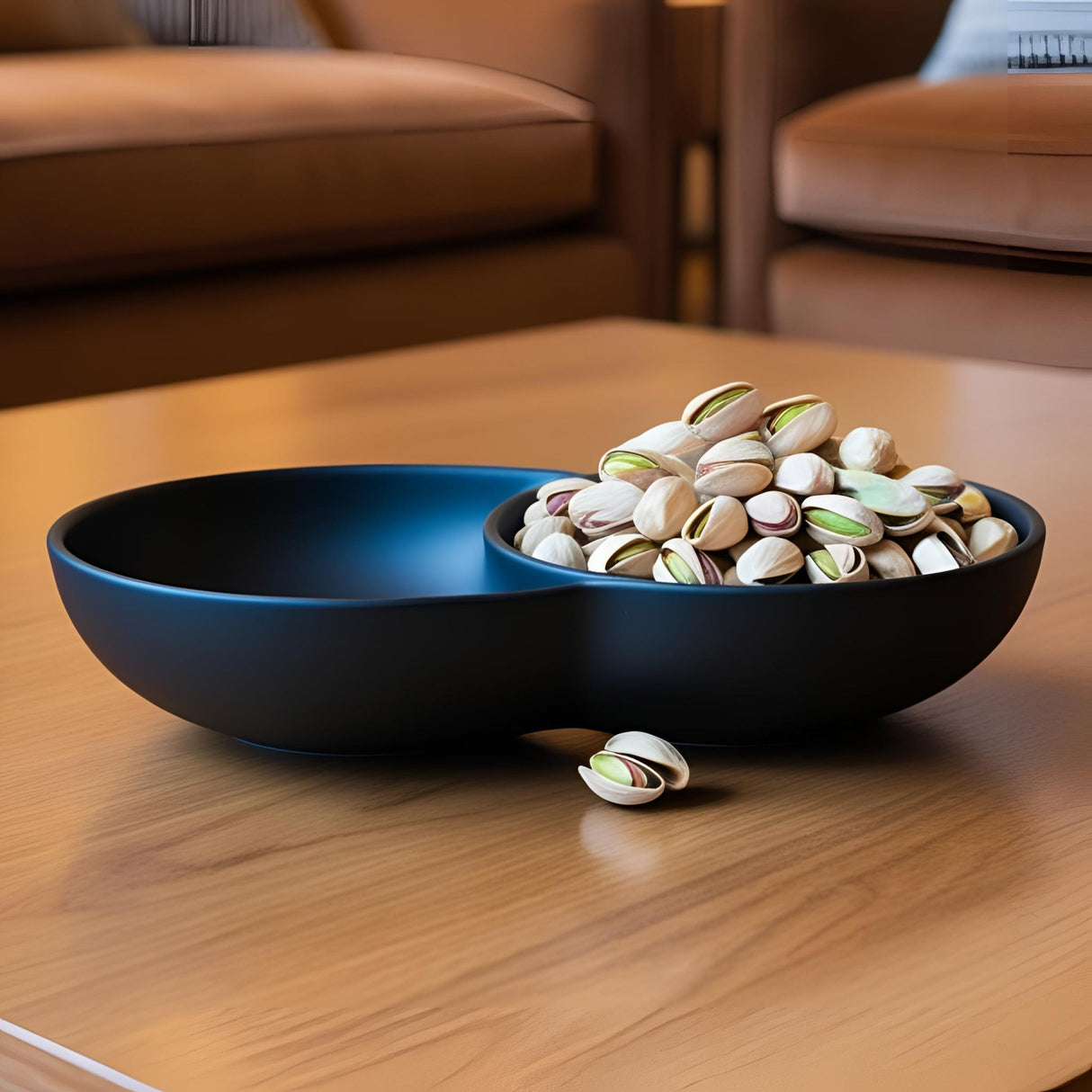 Filamora Studios Designer Dual Compartment Snack Bowl