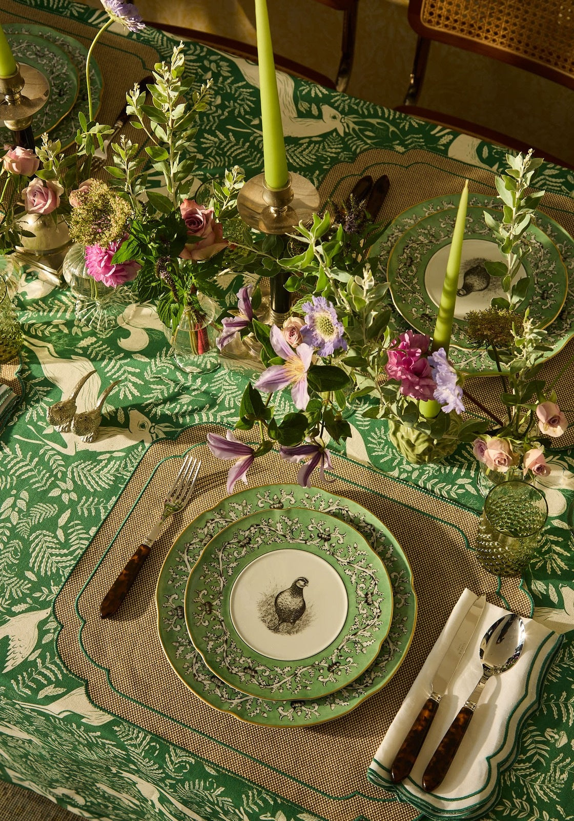 Casa by Josephine Jenno Pheasant Fancy Dessert Plates - Set of 4