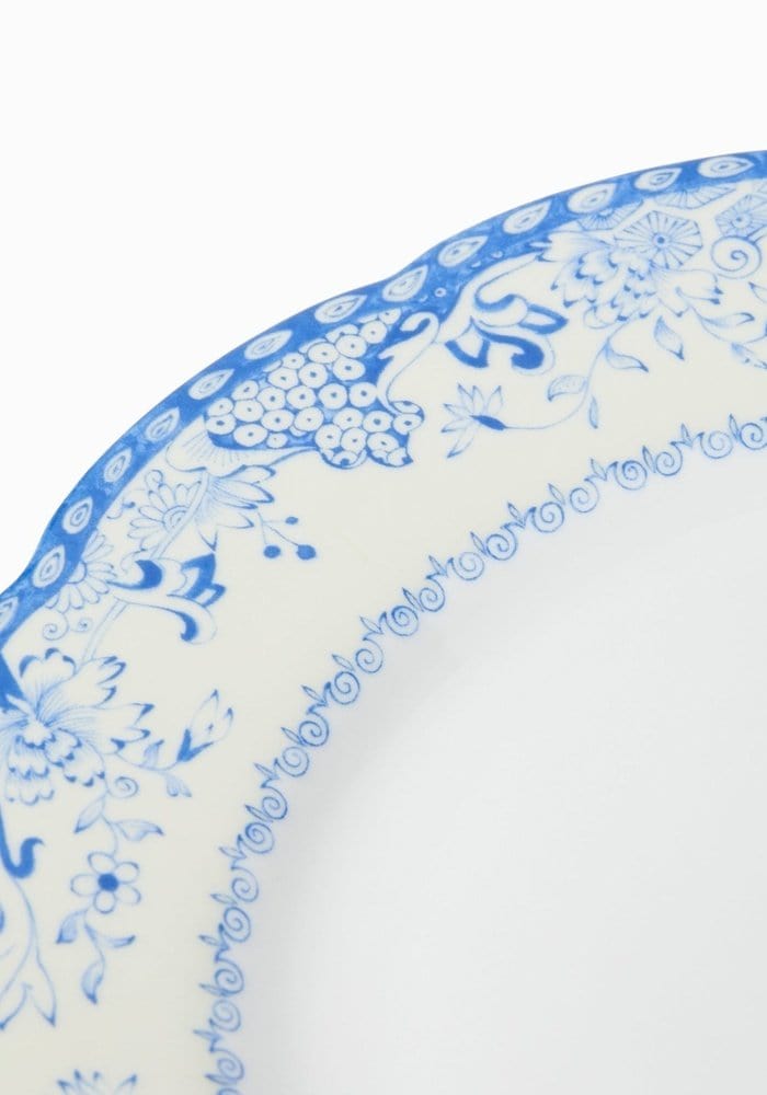 Casa by Josephine Jenno Virginia Blue White Dinner Plates - Set of 4