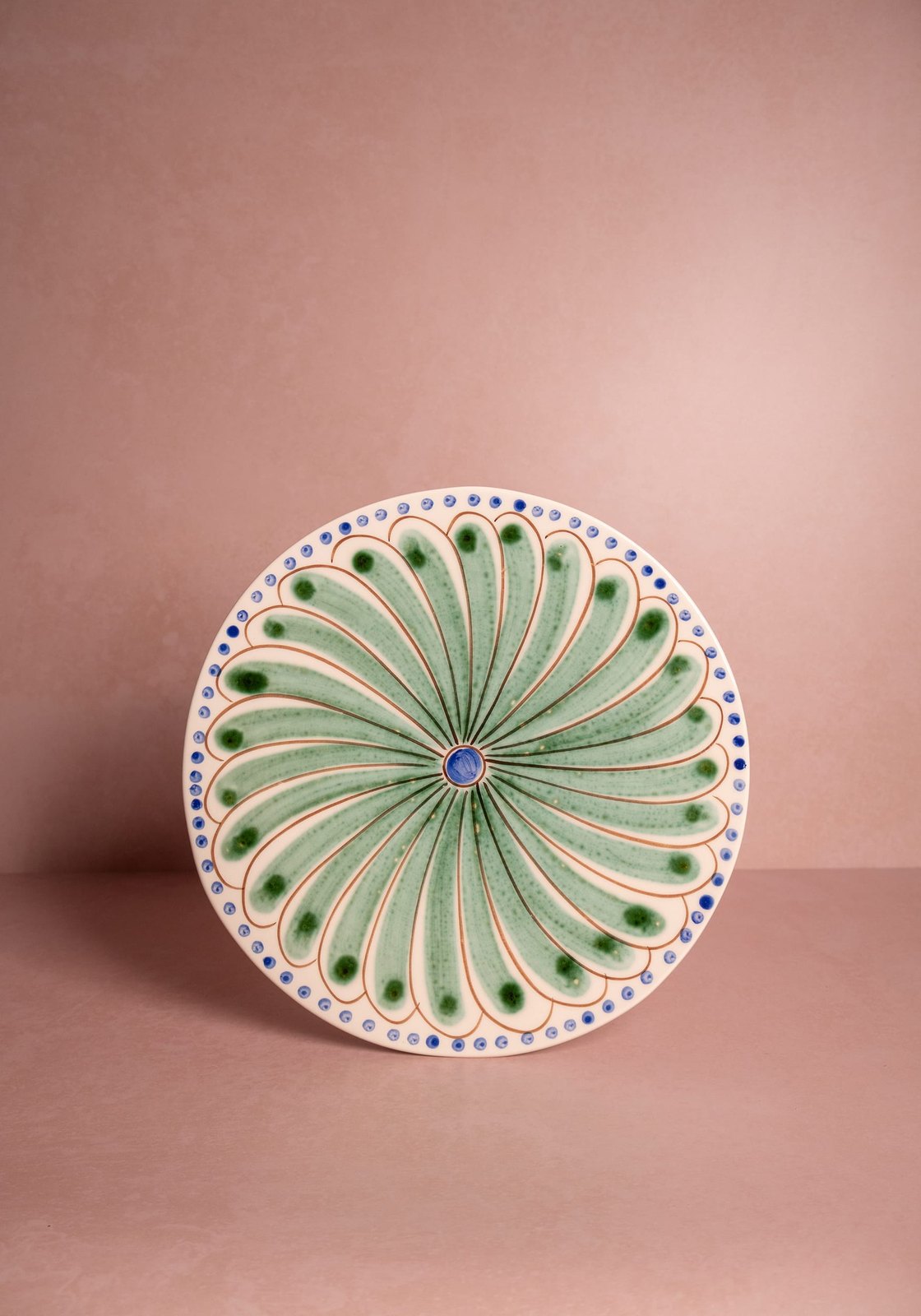 Casa by Josephine Jenno Peacock Dinner Plate - Green