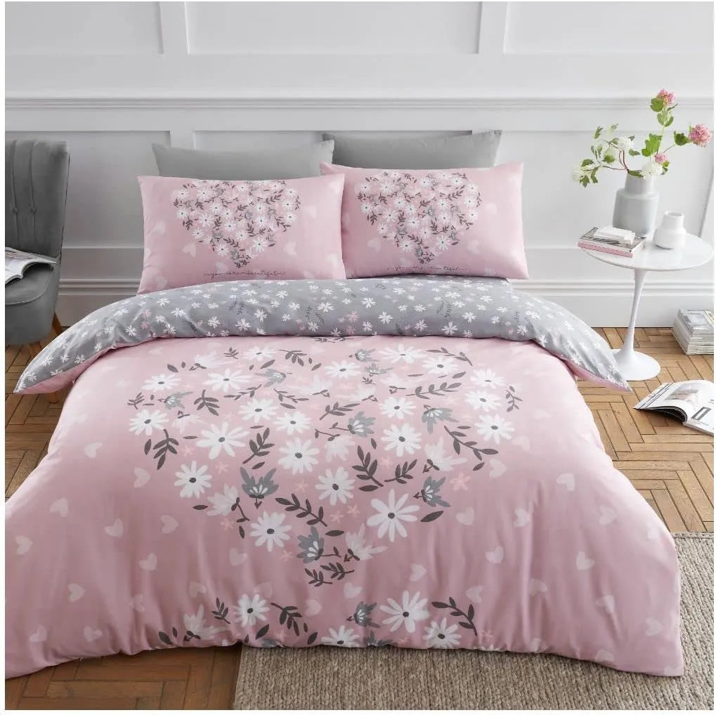 Blush & Bale Ditsy Heart Duvet Set