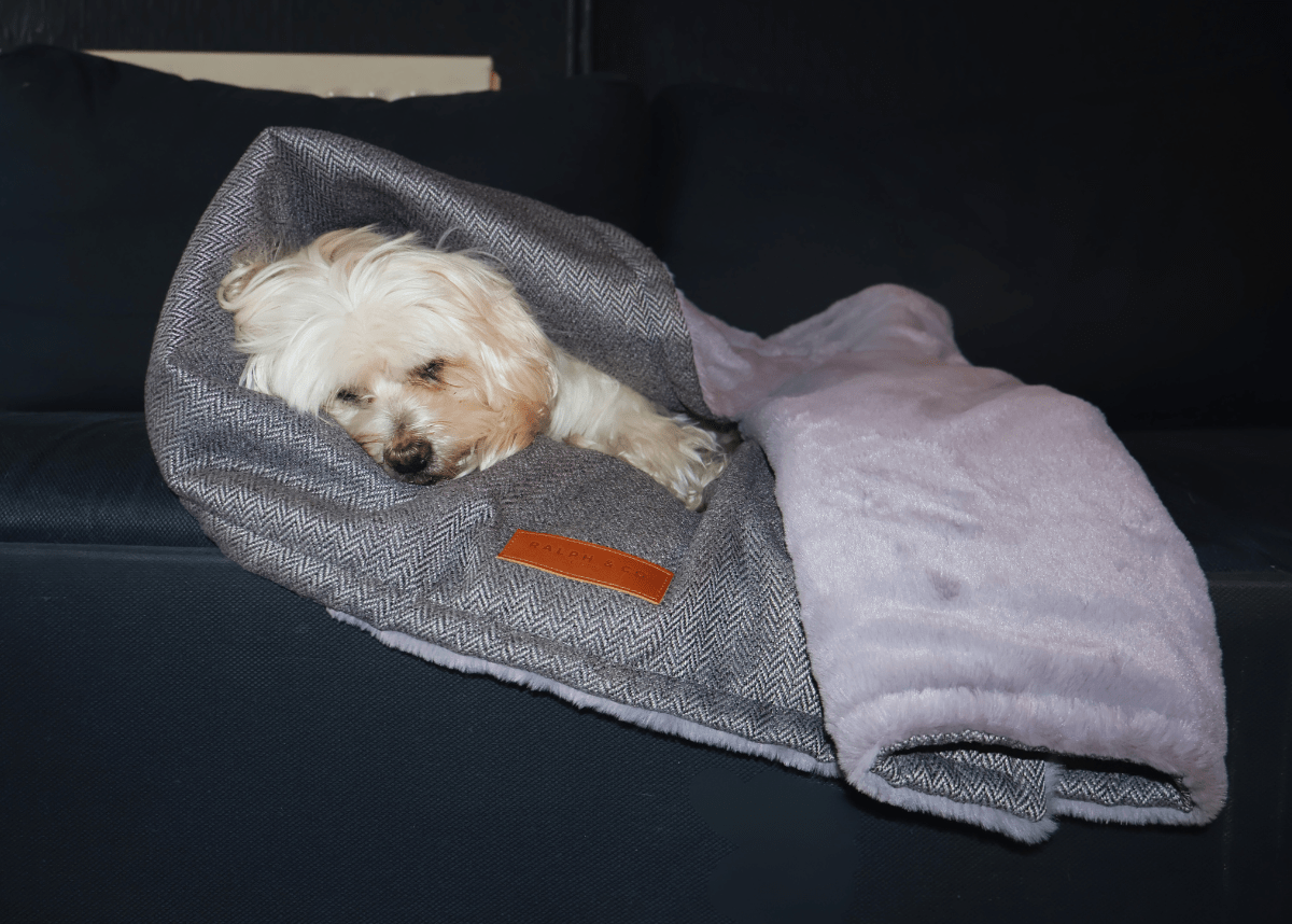 Ralph & Co Luxury Washable Herringbone Dog Blanket