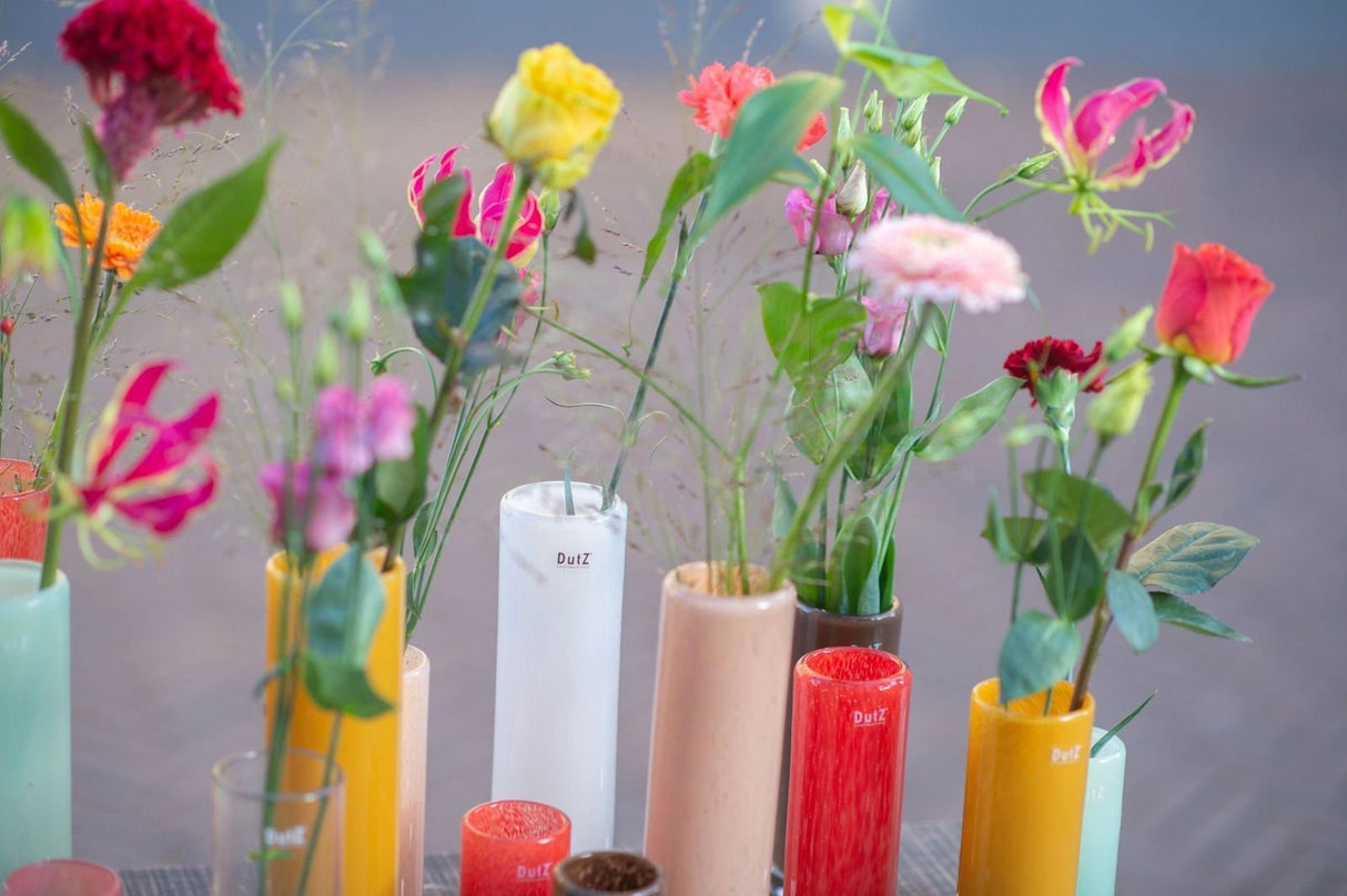 Lowlands Design Cylinder Beige Vase by DutZ