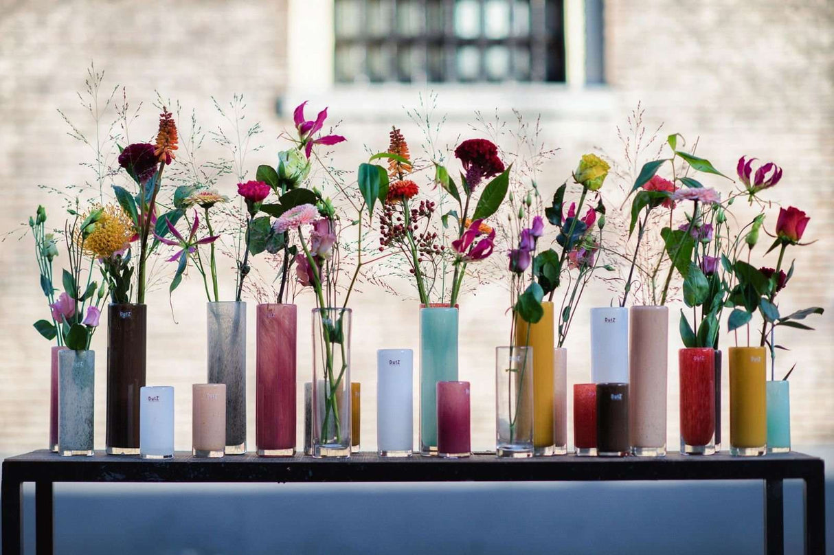 Lowlands Design Cylinder Beige Vase by DutZ