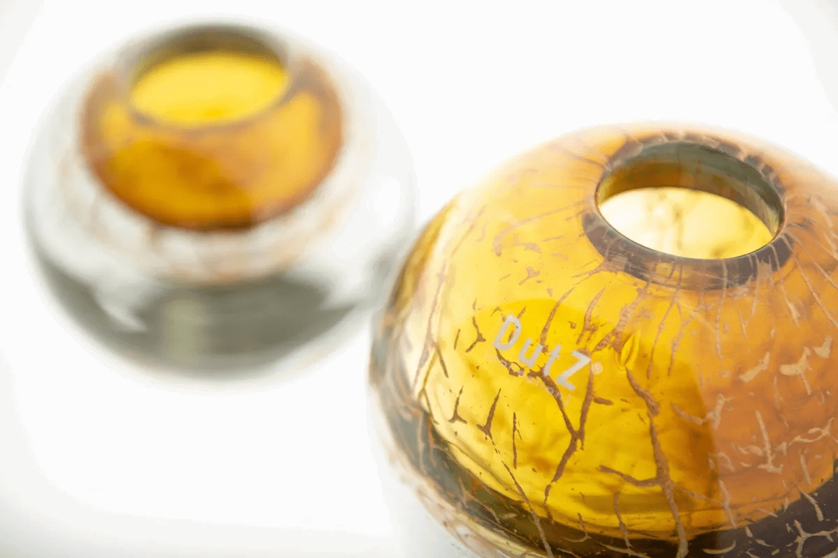 Lowlands Design Ball Vase Bronze Gold by Dutz