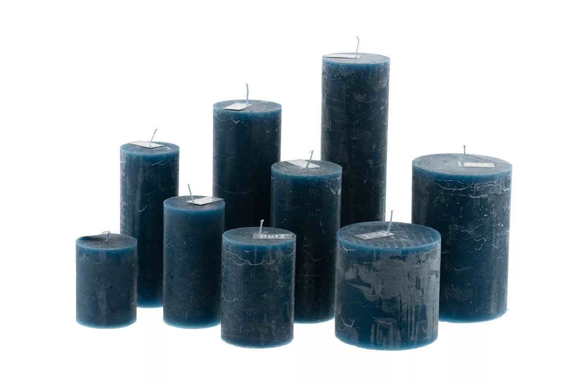 Lowlands Design Luxury Rustic Candle - Navy Blue