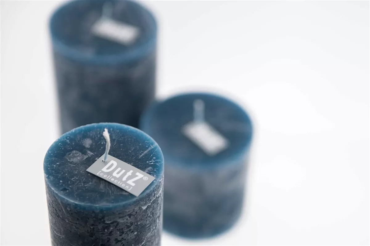 Lowlands Design Luxury Rustic Candle - Navy Blue