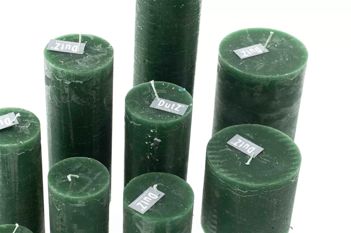 Lowlands Design Rustic Candle - Dark Green