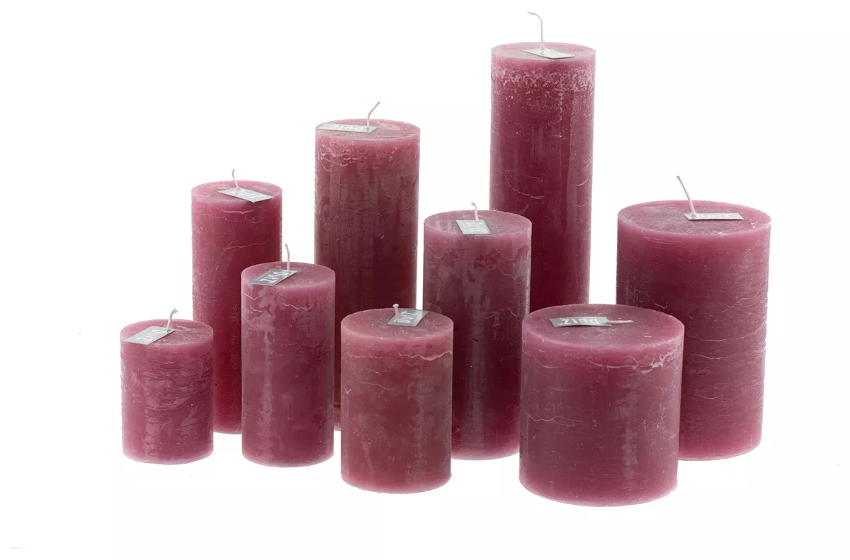 Lowlands Design Luxury Rustic Fuchsia Candle